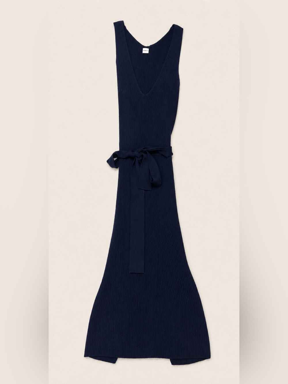 KHAITE Merino Wool Rib Knit Dress